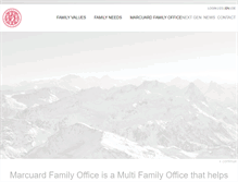 Tablet Screenshot of marcuardfamilyoffice.com